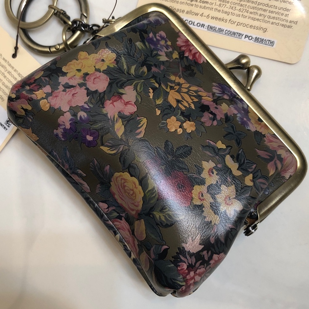 Patricia Nash Borse Leather Coin Purse English Country Print NWT & Card - Picture 12 of 16